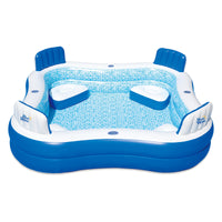 Blue Wave Premier Inflatable Family Pool with Cover, 88" x 88" x 26" Deep, NT6126