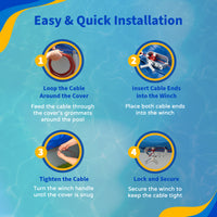 Blue Wave 100' Vinyl-Coated Steel Winter Cover Cable for Above Ground Pools, feature detail (image 7)