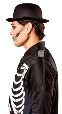 Deluxe Black Satin Derby Hat
