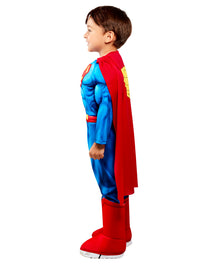 Superman Deluxe Muscle Jumpsuit Toddler Costume Officially Licensed