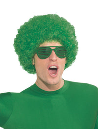 Green Afro Adult Costume Wig