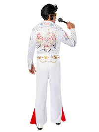 Aloha Deluxe Elvis White Jumpsuit Adult X-Large