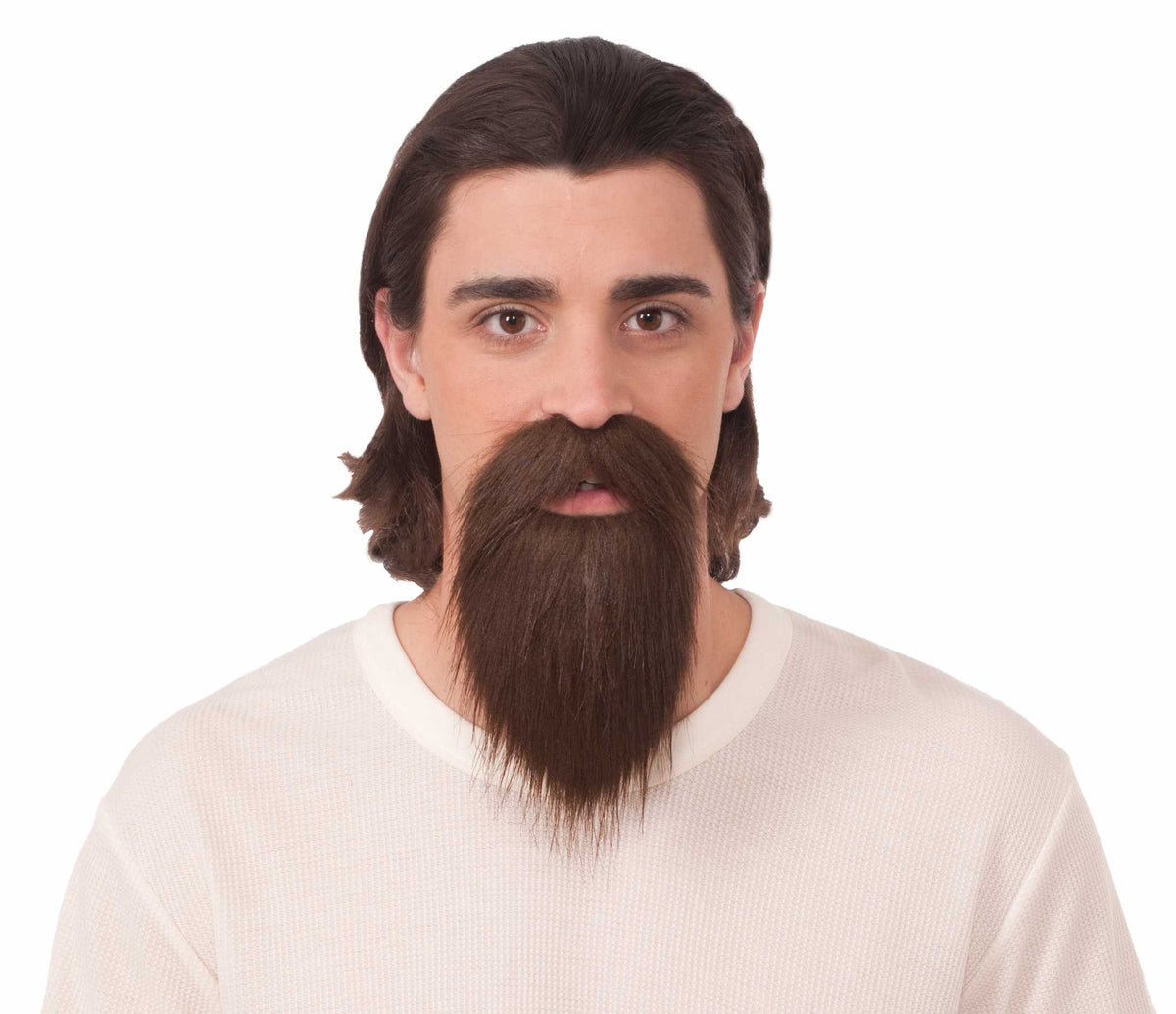 Fake Real Looking Long Brown Goatee Beard