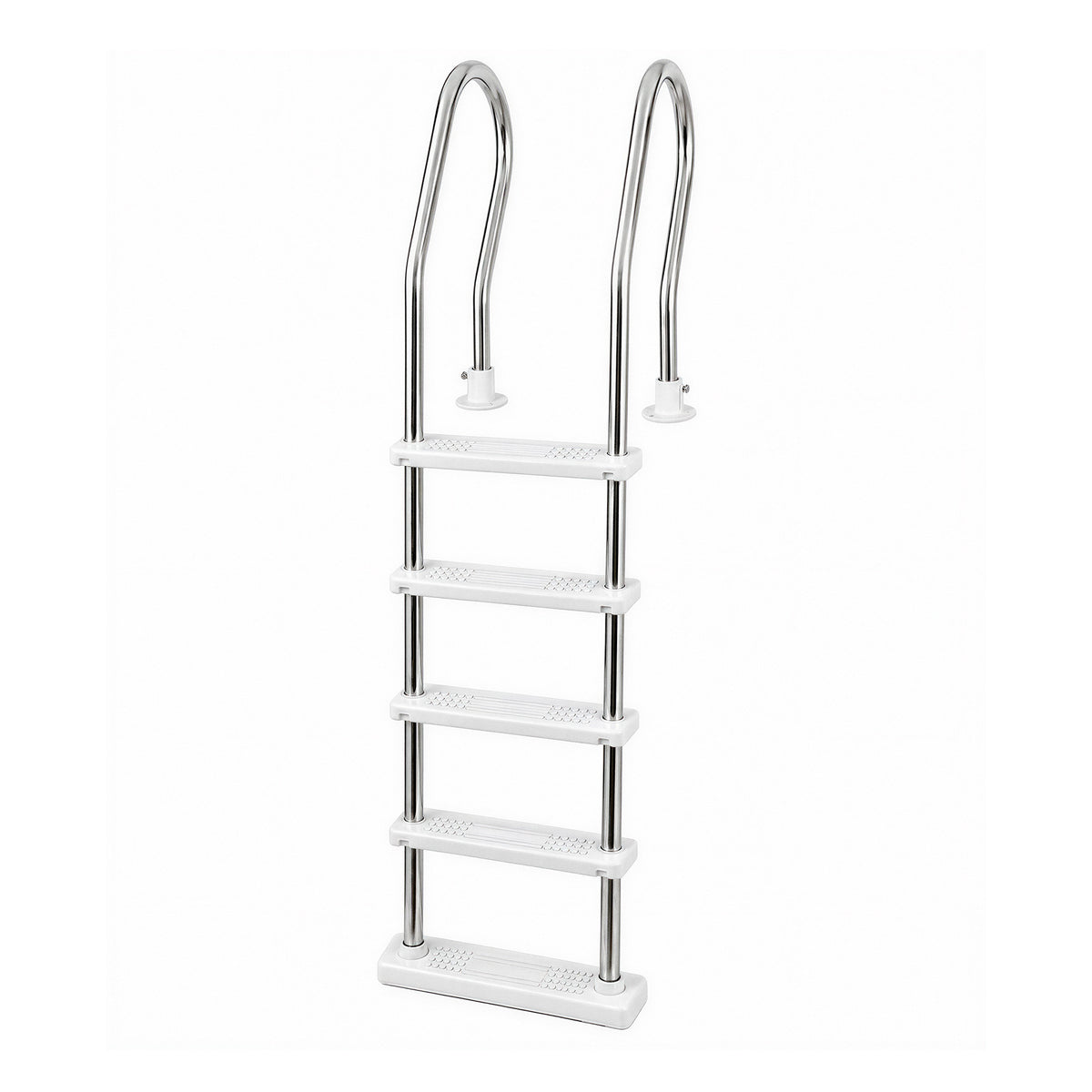 Blue Wave Stainless Steel Reverse Bend In-Pool Ladder with Resin Treads for Above Ground Pools, NE1147