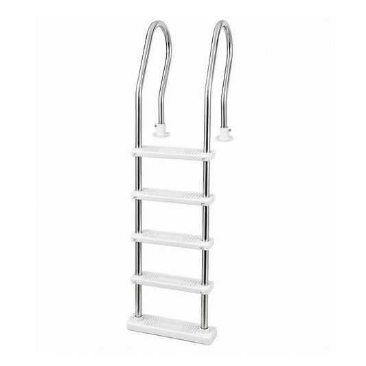 Blue Wave Stainless Steel Reverse Bend In-Pool Ladder with Resin Treads for Above Ground Pools, NE1147