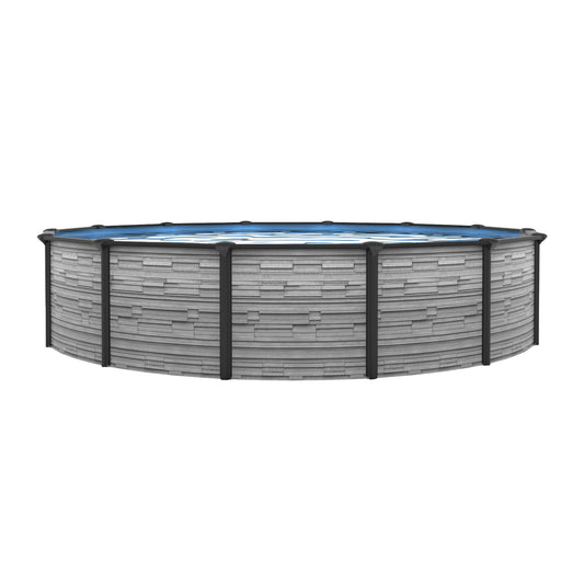 24' Round Above-Ground Pool with 52" Steel Wall | Montilla | 15-Year Warranty