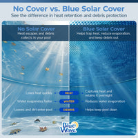Blue Wave 12' Round 8 Mil Blue Solar Cover for Above Ground Pools, feature detail (image 2)