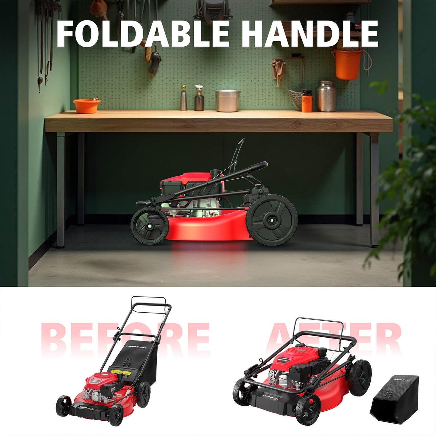 21 " 170cc Gas Self-Propelled Lawn Mower V8721S