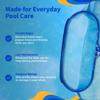 Pool Rake with Fine-Mesh Net for Cleaning Swimming Pools, feature detail (image 5)