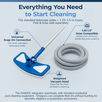 Deluxe Weighted Pool Vacuum Head for 1.25, feature detail (image 7)