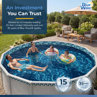 Emerald Coast pool liner, 15' Round, feature detail (image 6)