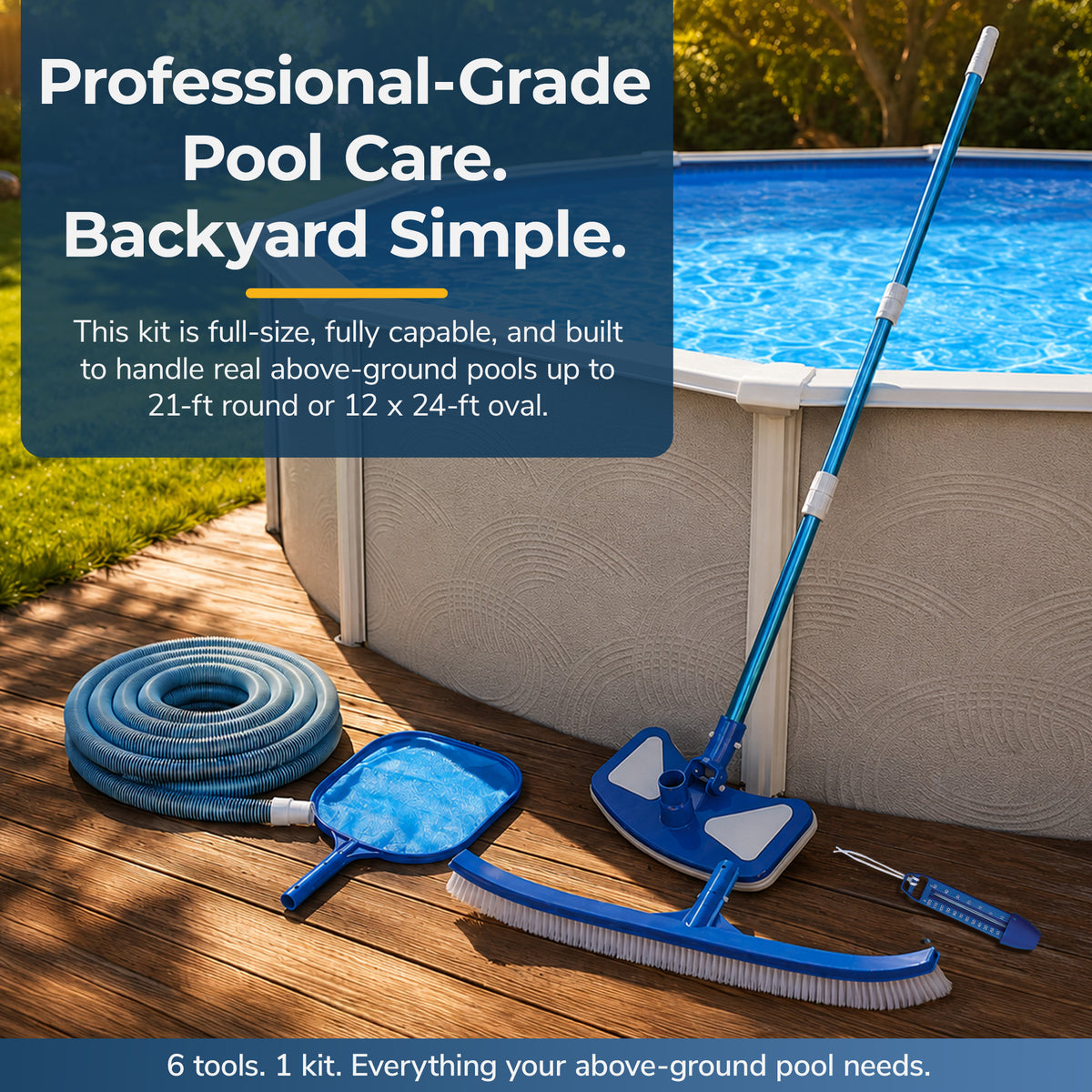 Economy Maintenance Kit for Above Ground Pools, feature detail (image 2)