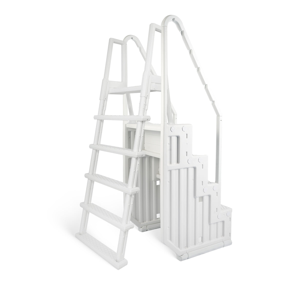 Blue Wave Easy Pool Step with Outside Ladder for Above Ground Pools, NE126