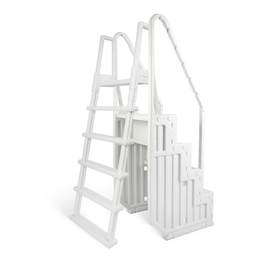 Blue Wave Easy Pool Step with Outside Ladder for Above Ground Pools, NE126