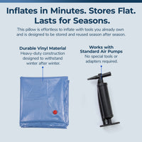 Blue Wave 4' x 8' Winter Air Pillow, Ice Equalizer for Above Ground Pools, feature detail (image 5)
