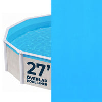 27' Round Solid Blue 13 Mil Overlap Pool Liner (NL327-20)