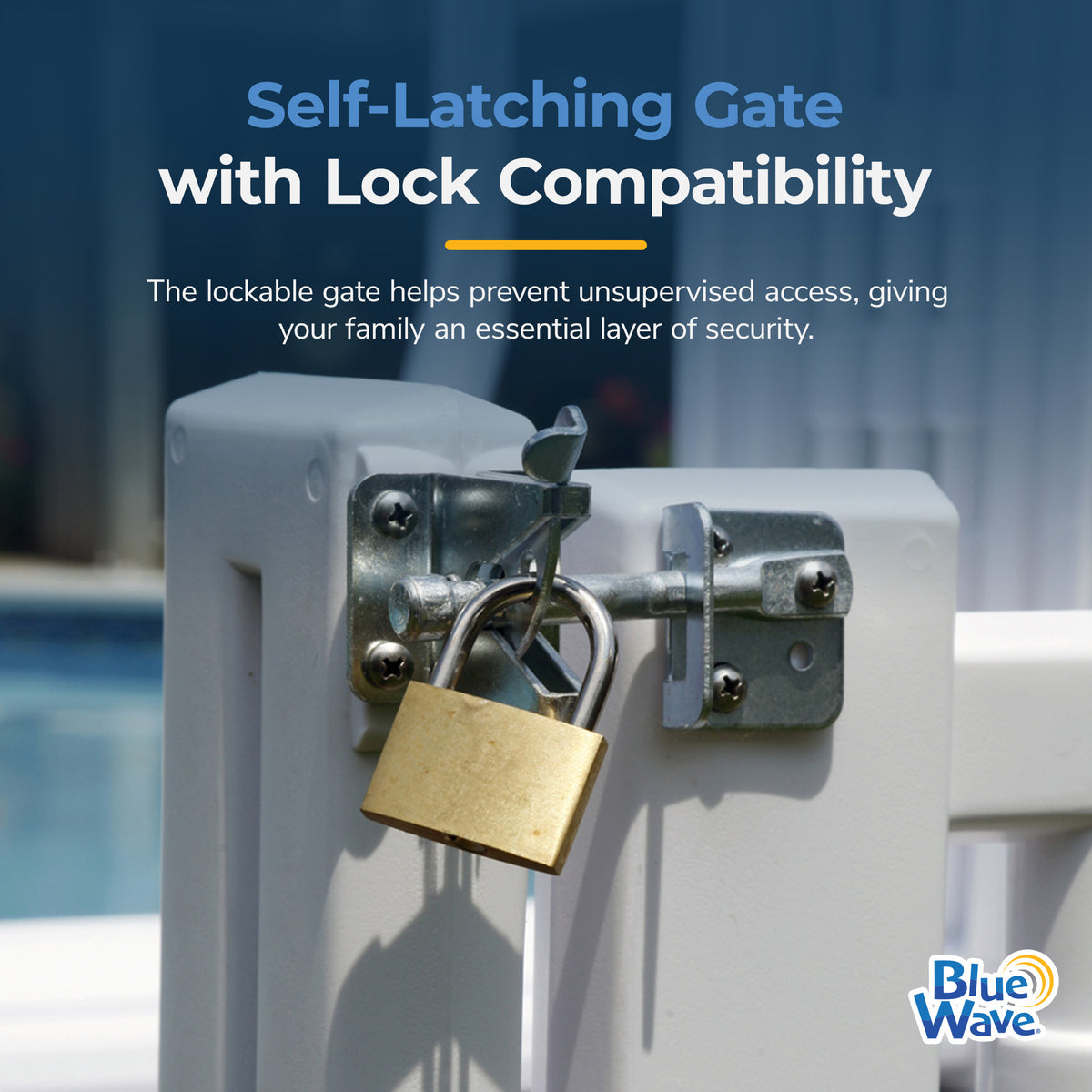 Easy Pool Step Entry System w/ Gate, feature detail (image 2)