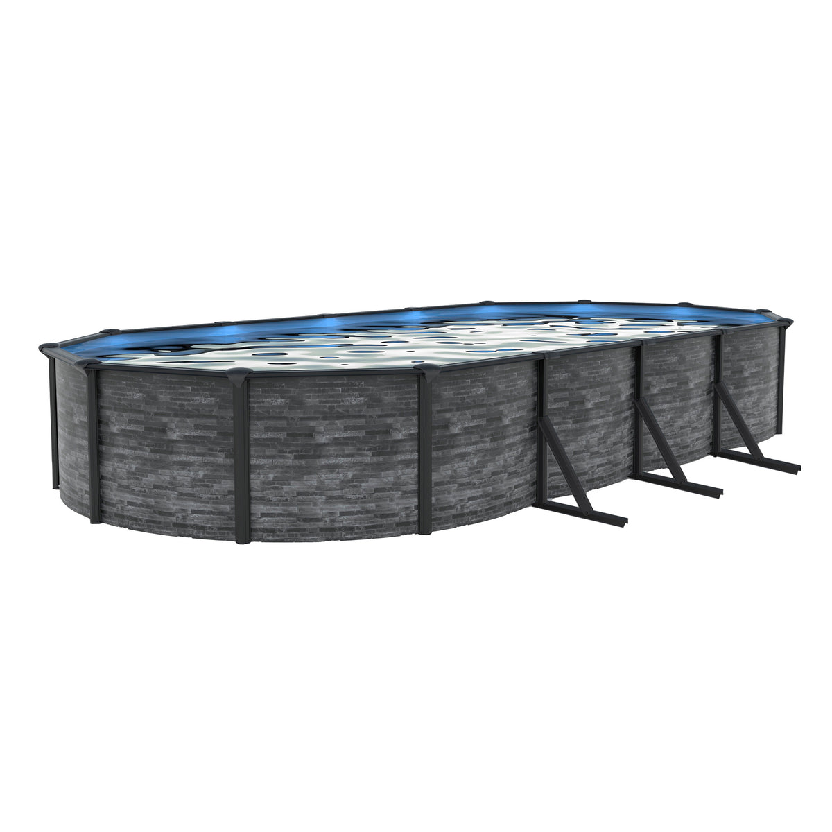 24' x 12' Oval Above-Ground Pool with 52" Steel Wall | Marbella | 15-Year Warranty