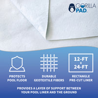 12-ft x 24-ft Rect. Gorilla Pool Floor Padding, feature detail (image 2)