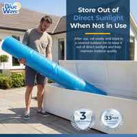 Blue Wave 24' Round 8 Mil Blue Solar Cover for Above Ground Pools, feature detail (image 7)