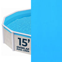 15' Round Solid Blue 13 Mil Overlap Pool Liner (NL322-20)