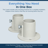 Aluminum Deck Flanges for Above Ground Pool Ladder, feature detail (image 6)