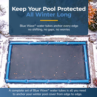 Blue Wave 8' Single Chamber Water Tube, Blue for In Ground Winter Covers, feature detail (image 3)