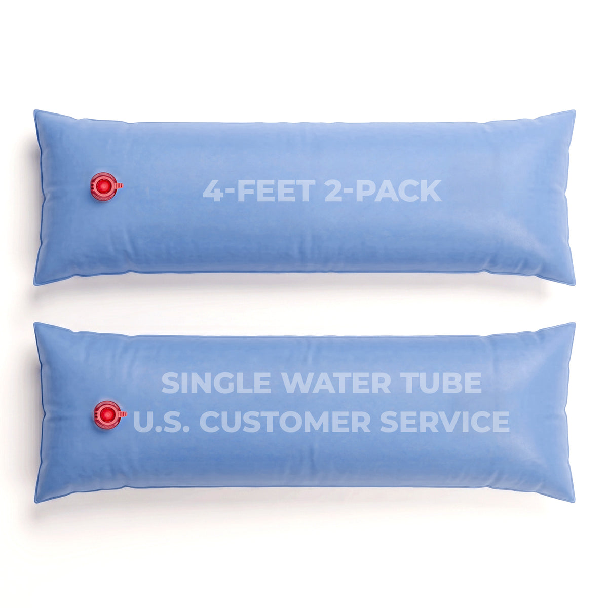 Blue Wave 4' Step Water Tube, Blue for In Ground Winter Cover Step Sections, 2-Pack, NW107-2