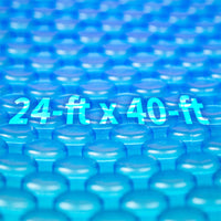 Blue Wave 24' x 40' Rectangle 12 Mil Blue Solar Cover for In-Ground Pools, product photo (image 8)