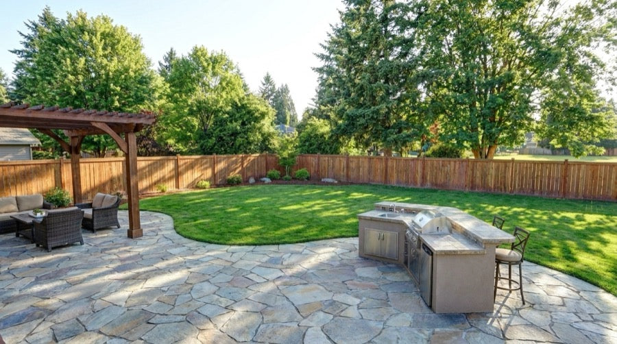 Large yard